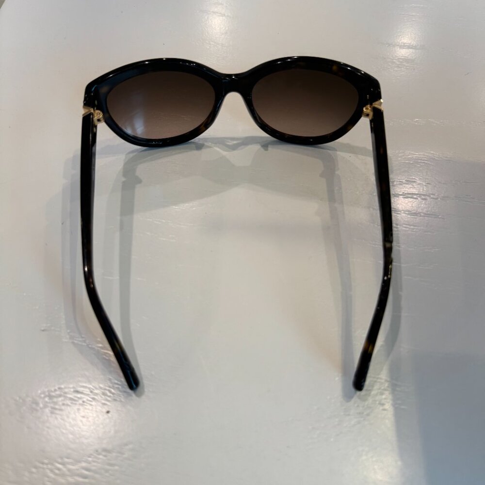 Valentino Brown, Black & Gold Rockstud Tortoise Wayfarer Sunglasses - See Pics! - Picture 4 of 16
